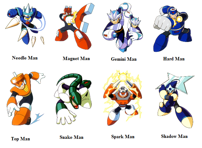 mega man 3 bosses mega man 3 bosses
