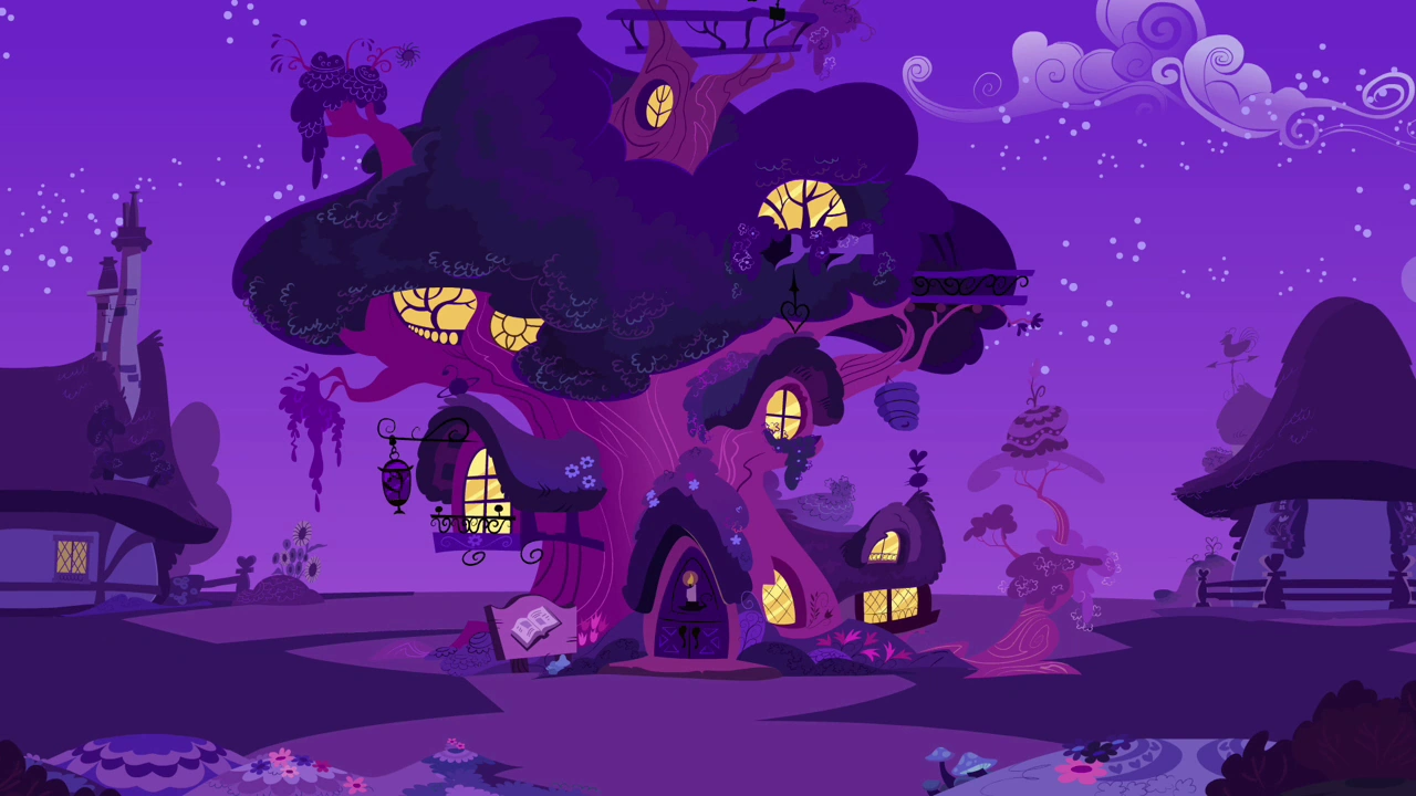 Image Twilight's Library at night S2E16.png My Little Pony