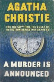 A Murder is Announced First Edition Cover 1950