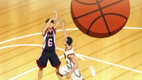 Koga shoots vs Shuutoku anime