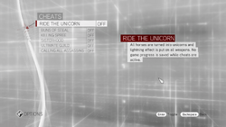 ACB-Cheats Screen