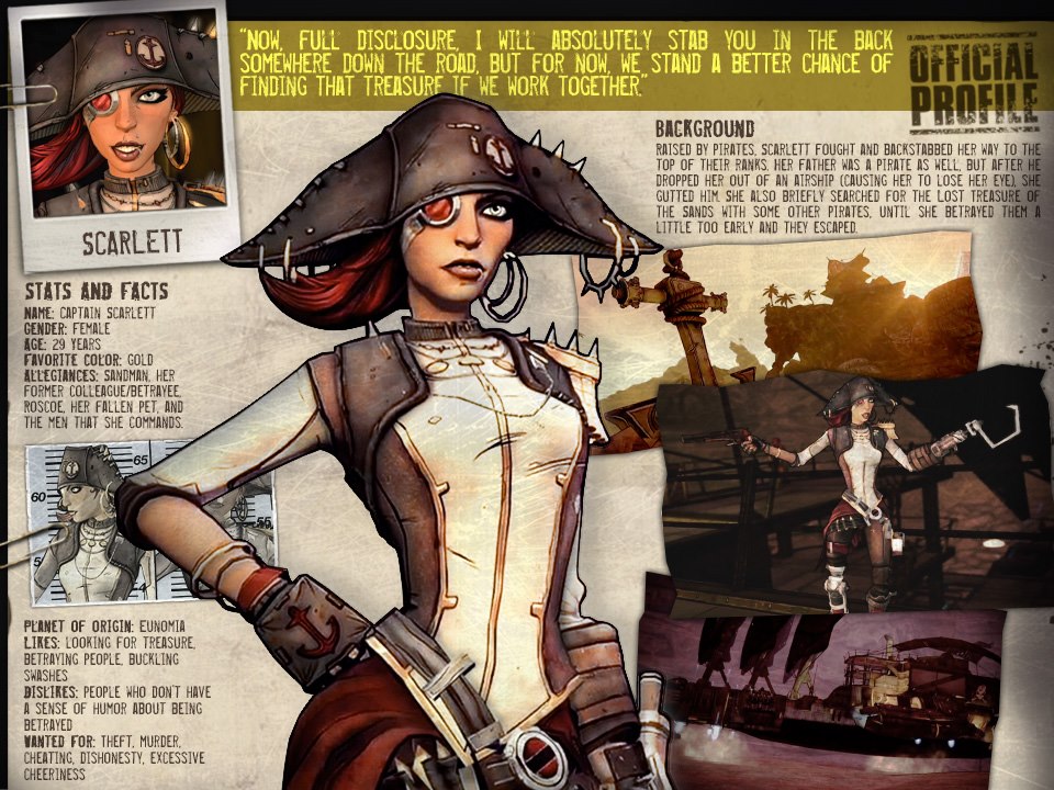 borderlands 2 captain scarlett level