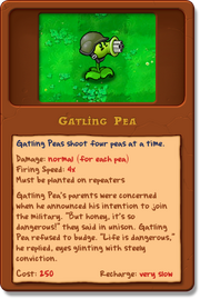 New gatling pea shooter almanac