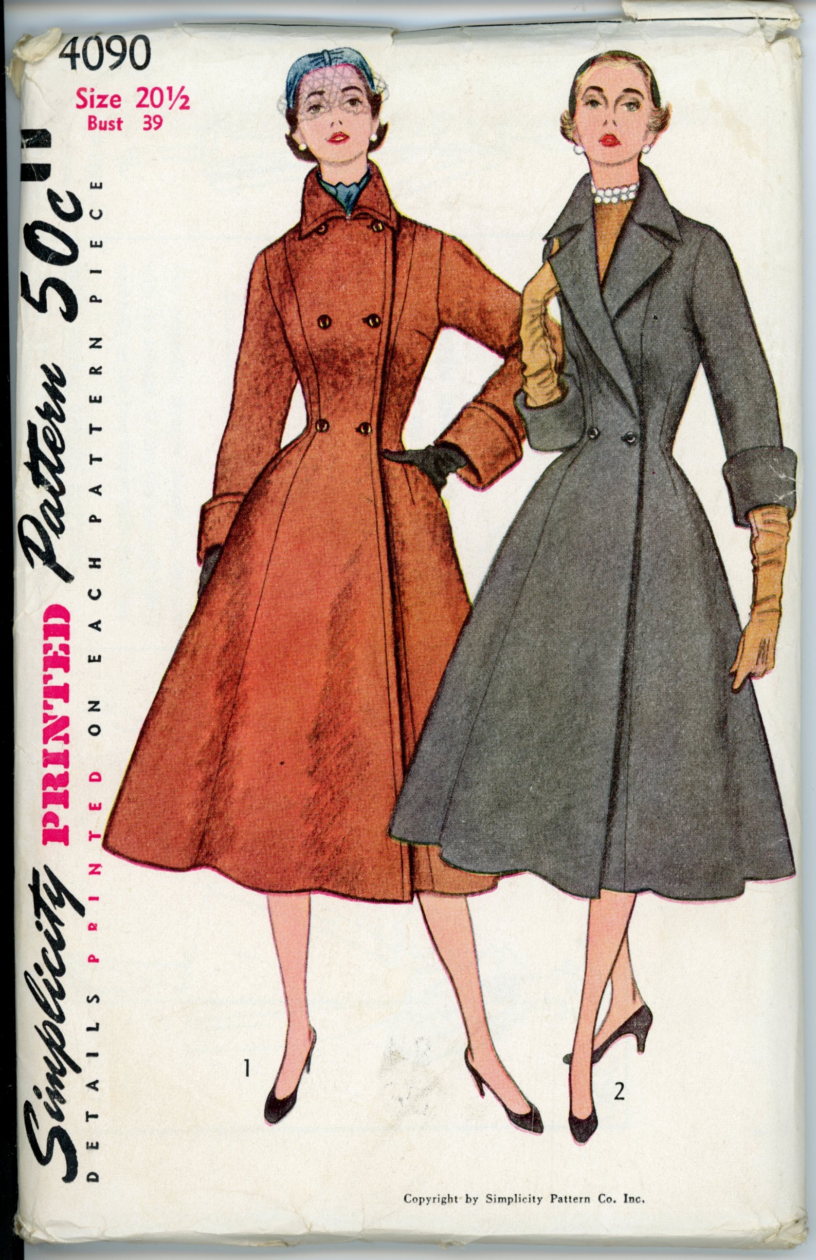 Simplicity 4090 B Vintage Sewing Patterns