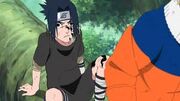 Sasuke con el efecto del sello maldito