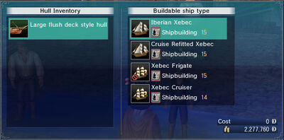 Hullmenu