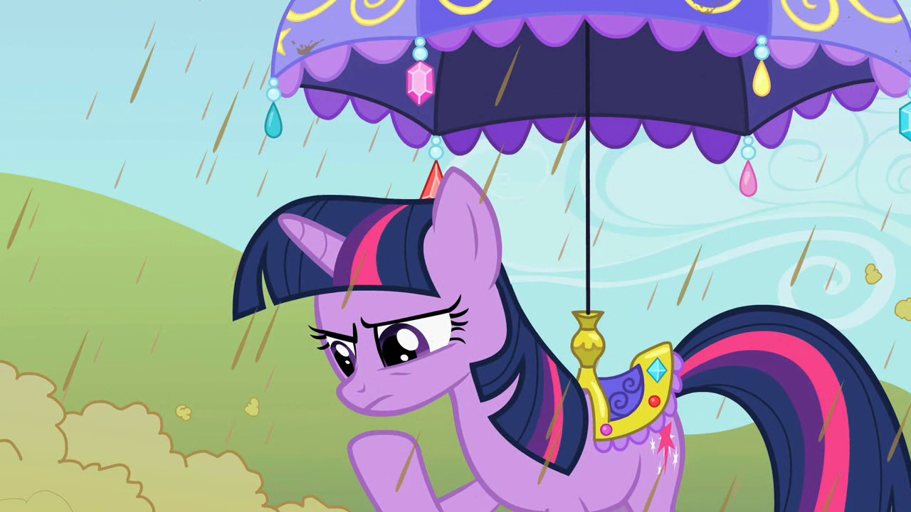 my little pony with umbrella mark