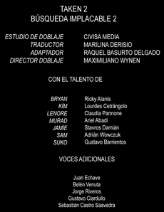 Taken2creditosdoblaje