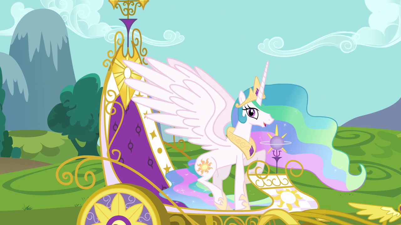 Image - Princess Celestia in royal carriage S03E10.png ...