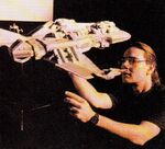 Chris Schnitzer rigging the Maquis raider studio model