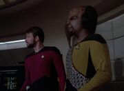 Riker und Worf auf der falschen Yamato