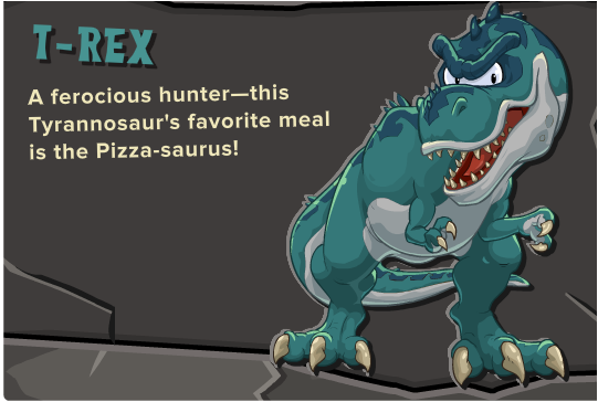blue and t rex