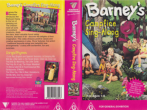 barney campfire sing along 2001 vhs