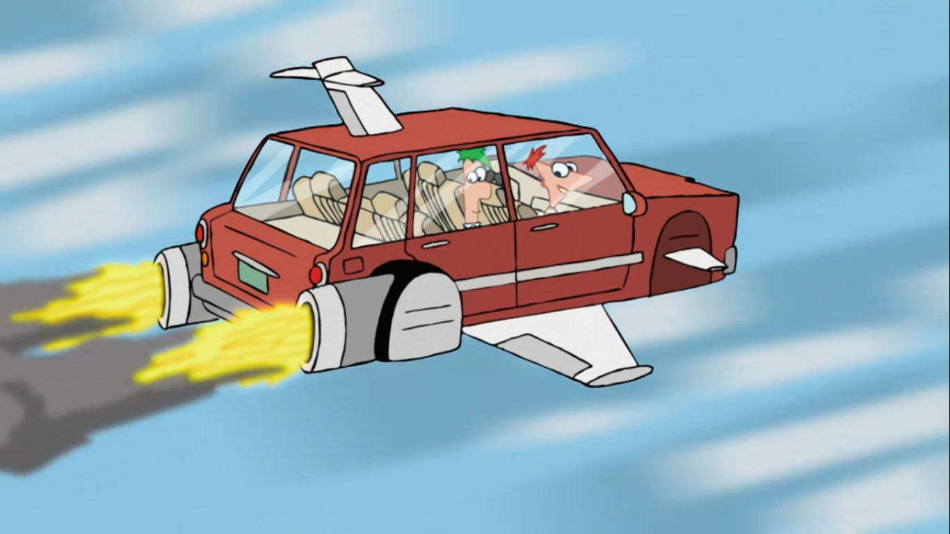 Phineas_and_Ferb_On_The_Flying_Car_Of_Th
