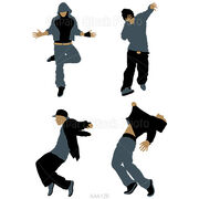 Hip-hop-popping-dance-silhouette