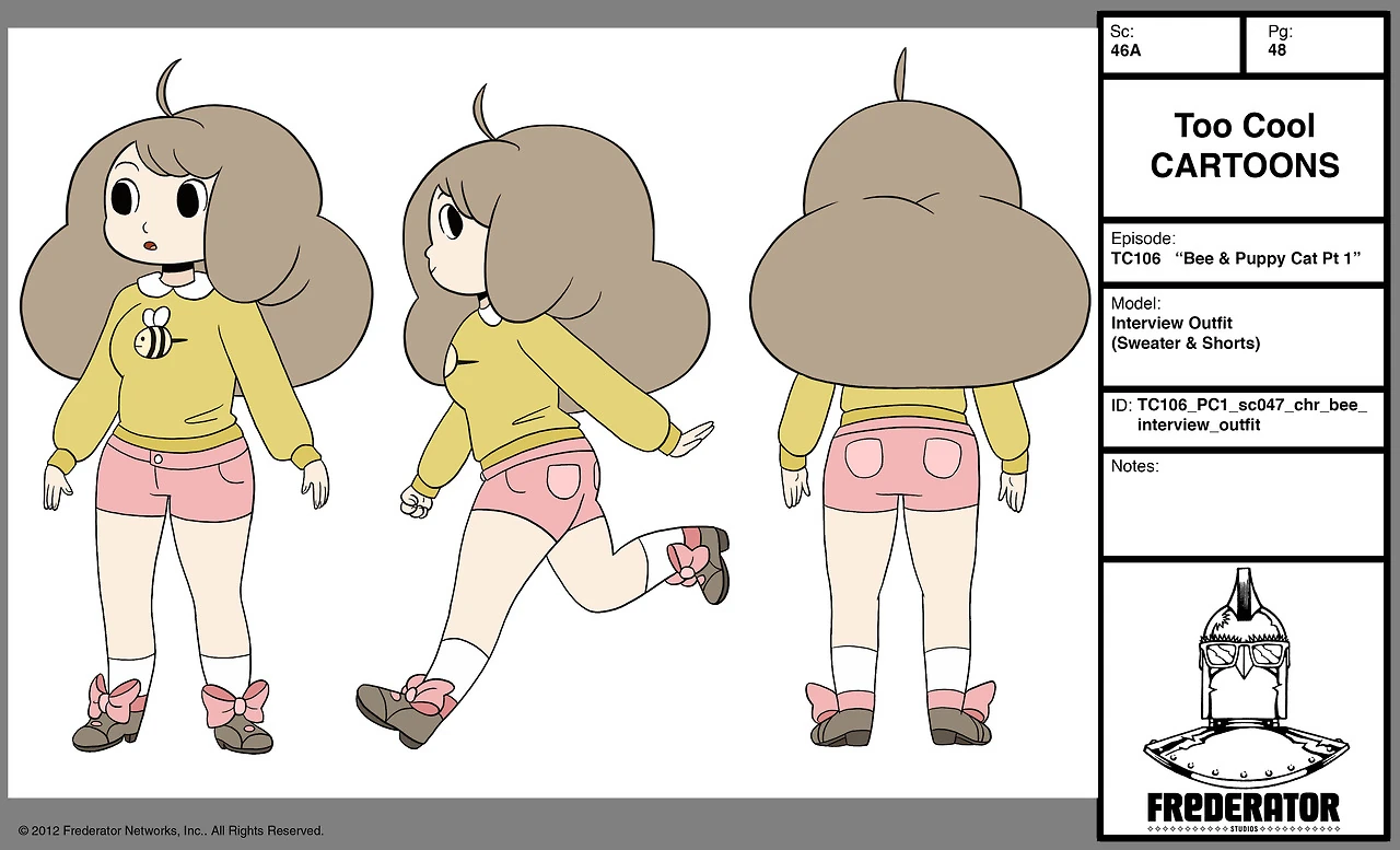 Image - Tumblr original bee model.jpg - Bee And Puppycat Wiki