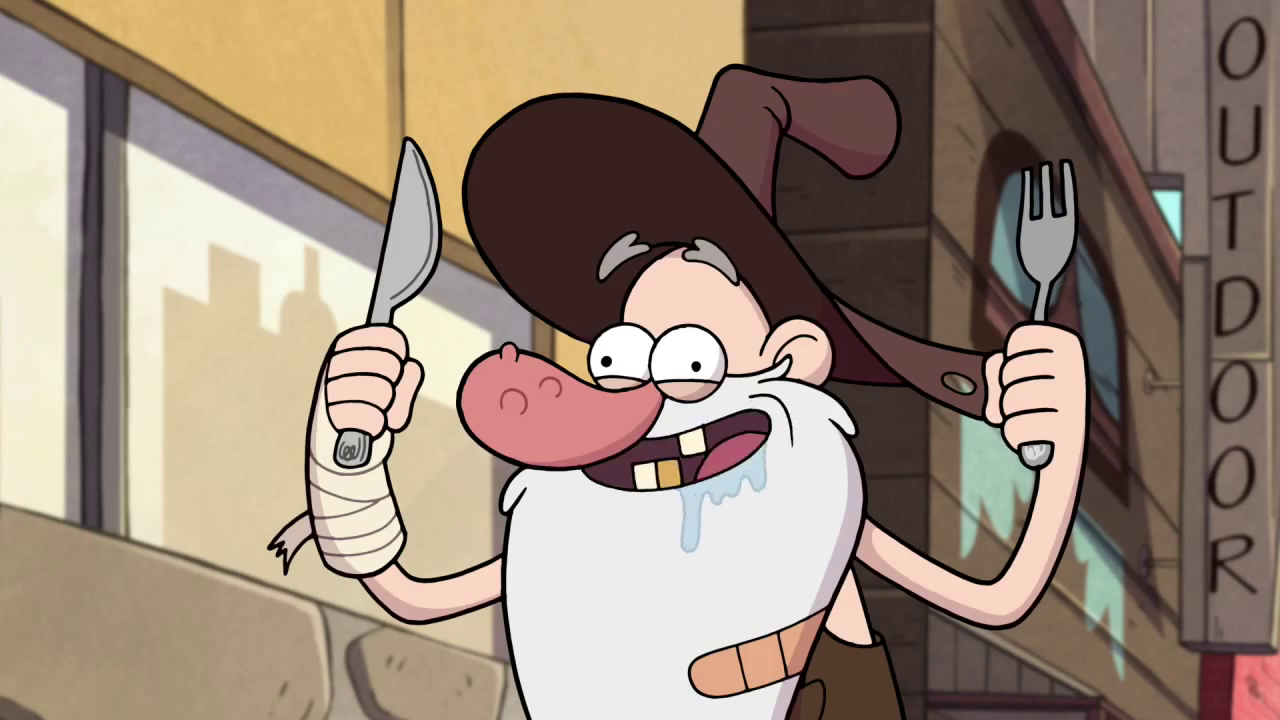 wendy puts middle finger gravity falls