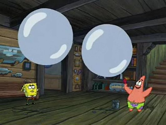 wet painters spongebob bubble explode