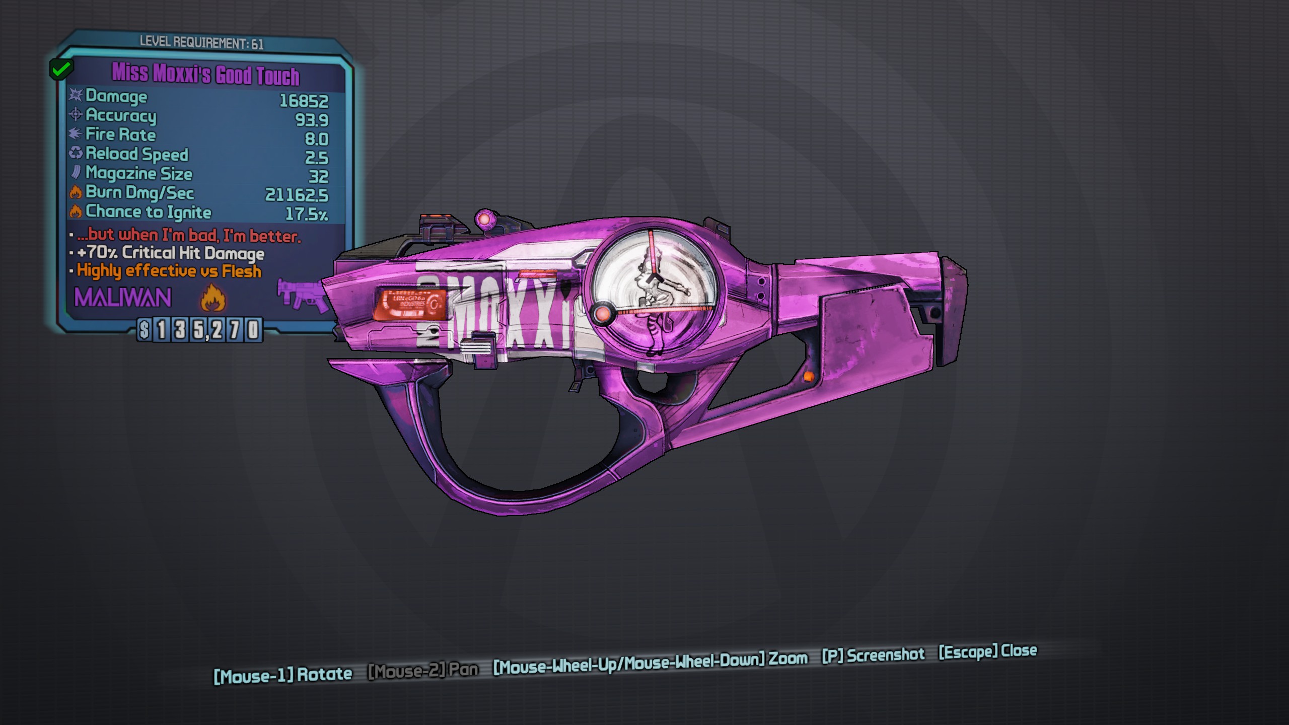 Borderlands moxxi weapons