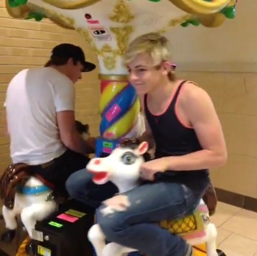 Ross on a horse