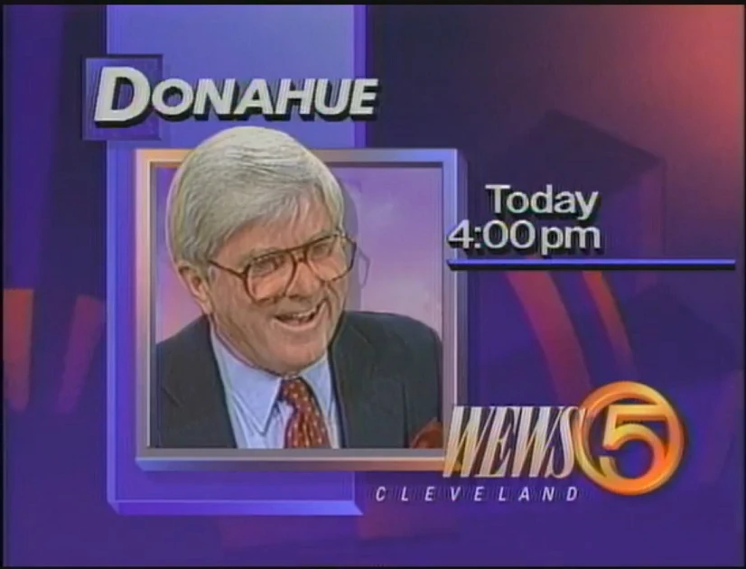 Image WEWS TV Donahue Promo 1987 jpg Logopedia The Logo And 