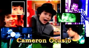 Cameron in the opening credits