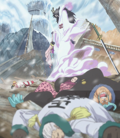 Caesar vs. Piratas Sombrero de Paja y G-5