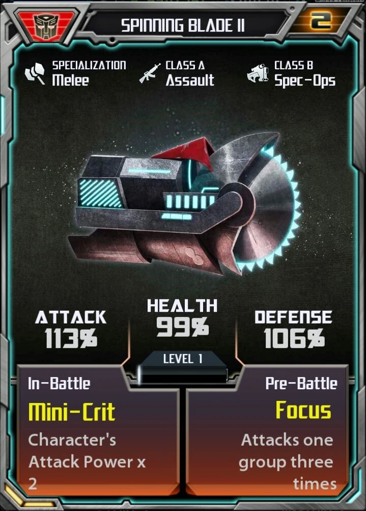 Spinning Blade II (Autobot) Transformers Legends Wiki
