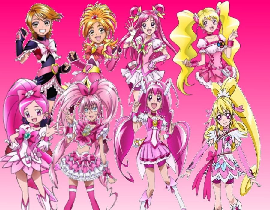 Image All The Pink Cures Fandom Of Pretty Cure Wiki 