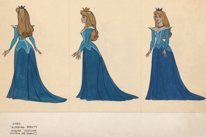 Aurora in blue dress