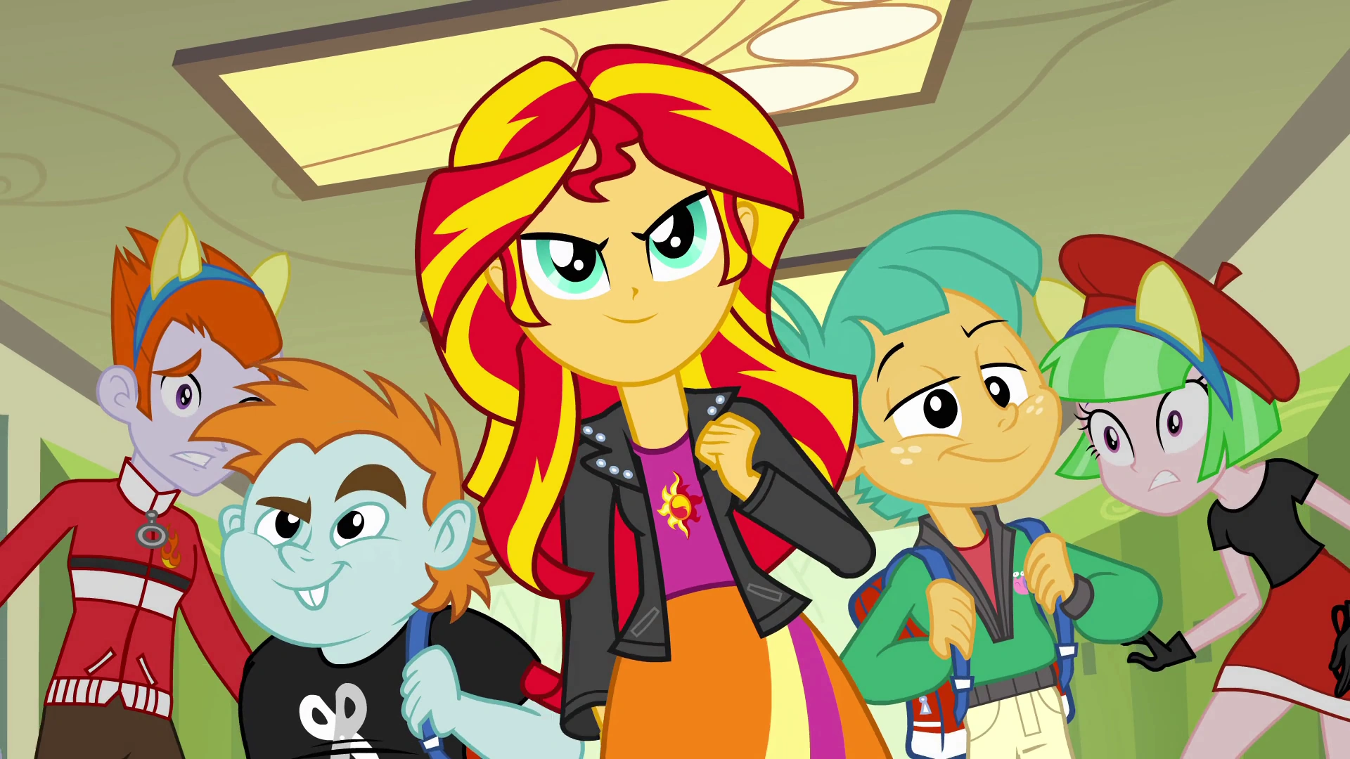 Imagen Sunset, Snips, and Snails confident walk EG.png My Little Pony La Magia de la
