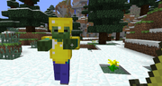 GoldArmored zombie