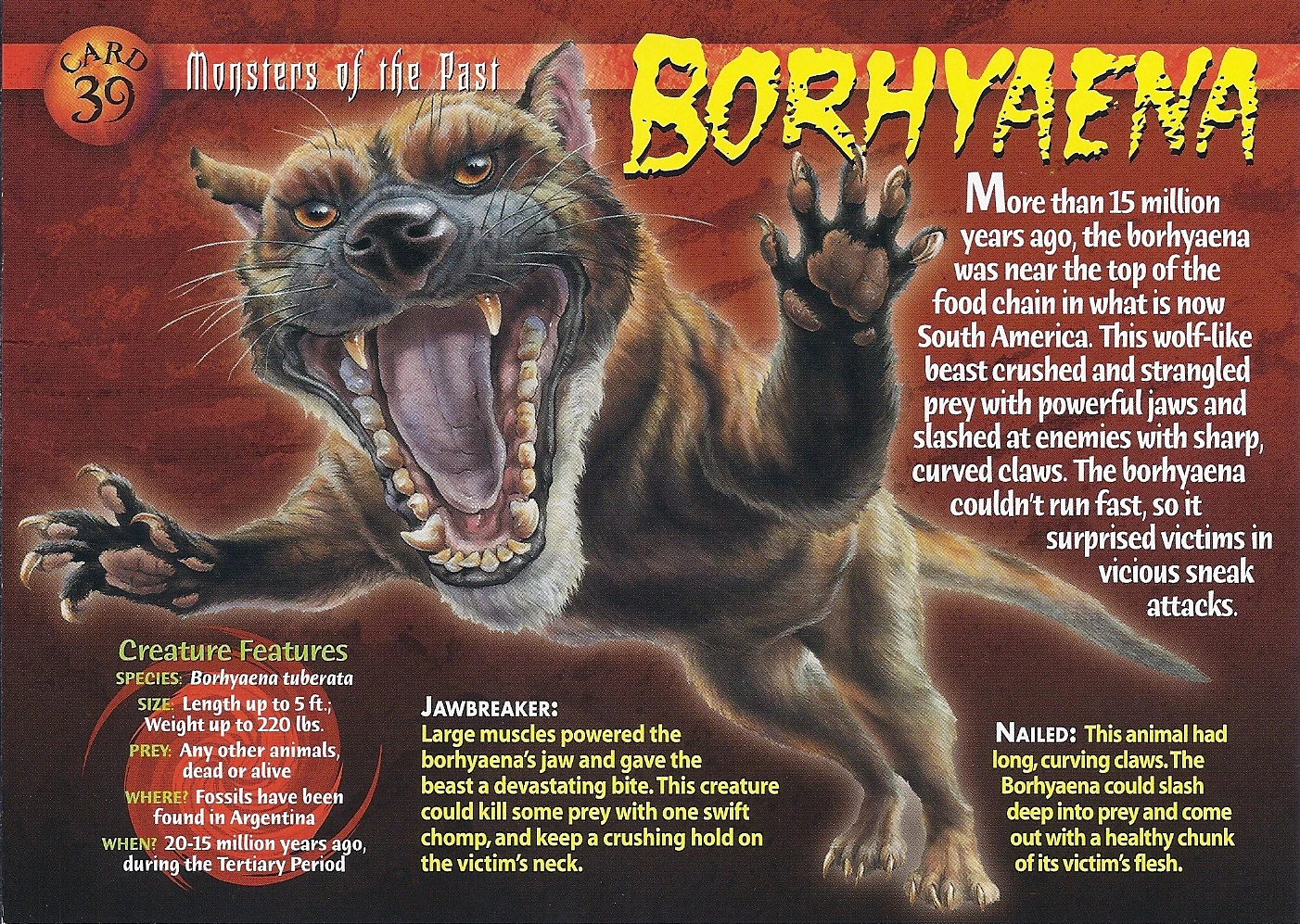 Borhyaena Wierd N'wild Creatures Wiki