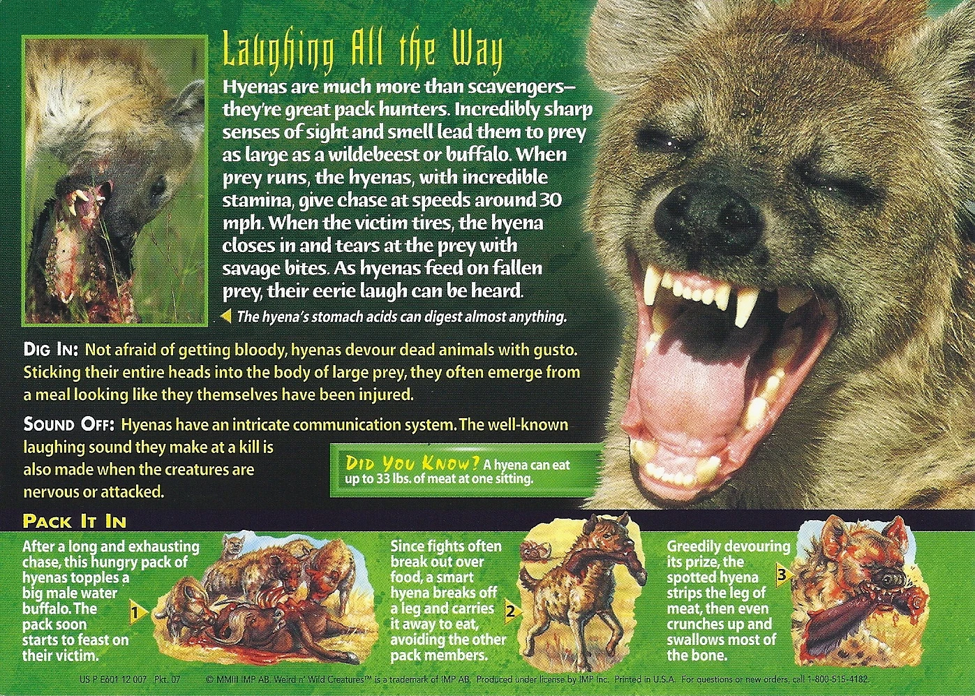 Spotted Hyena - Wierd N'wild Creatures Wiki