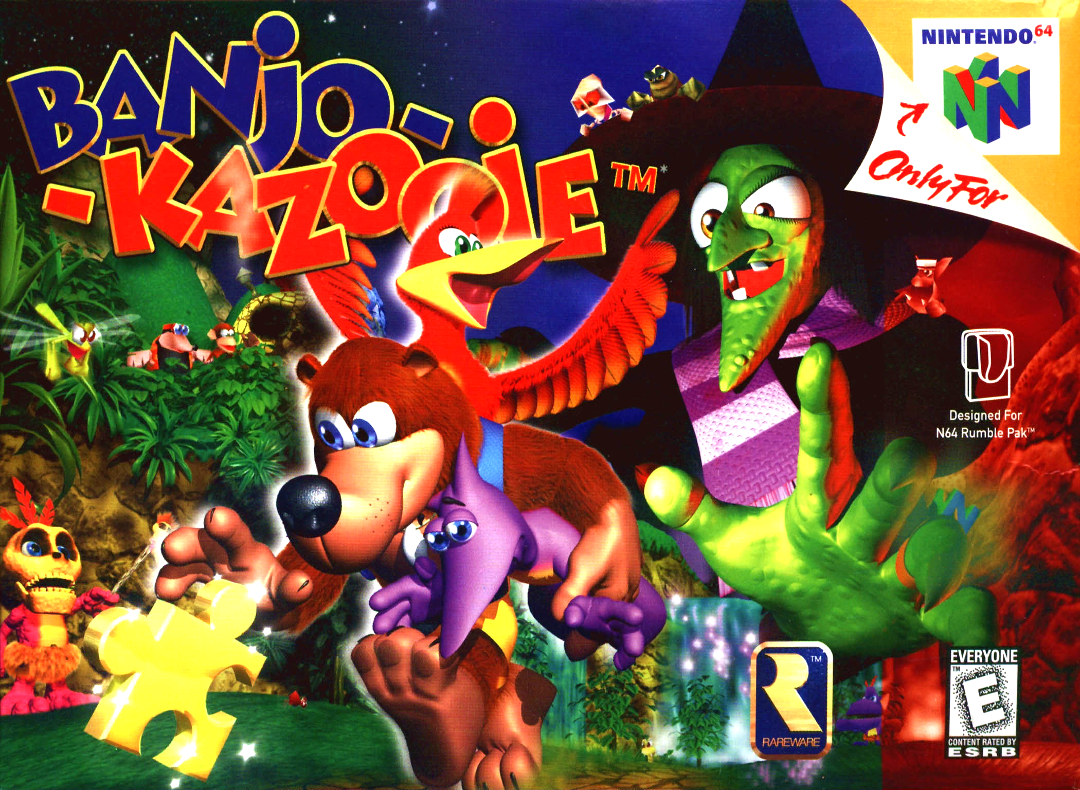 Banjo-Kazooie Boxart (North America)