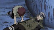 Gaara llora por matar a Yushimaru