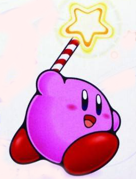 kirby plush with star rod