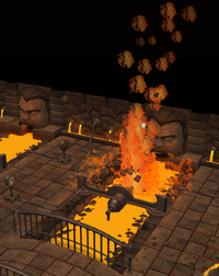 Lava geyser