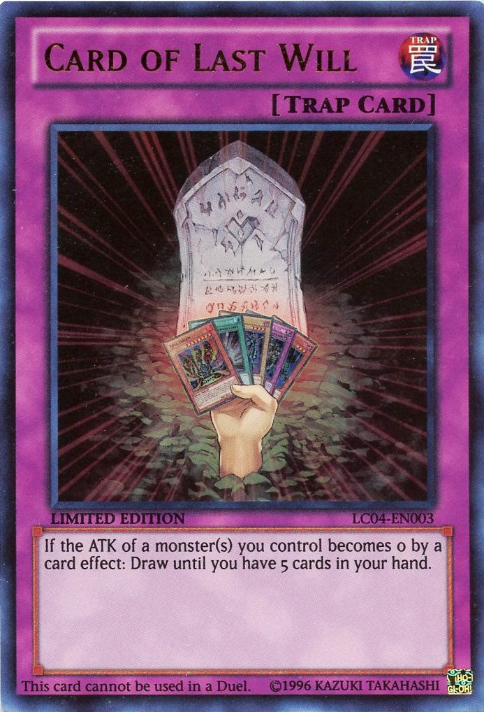 Card of Last Will - Yu-Gi-Oh! - It's time to Duel!