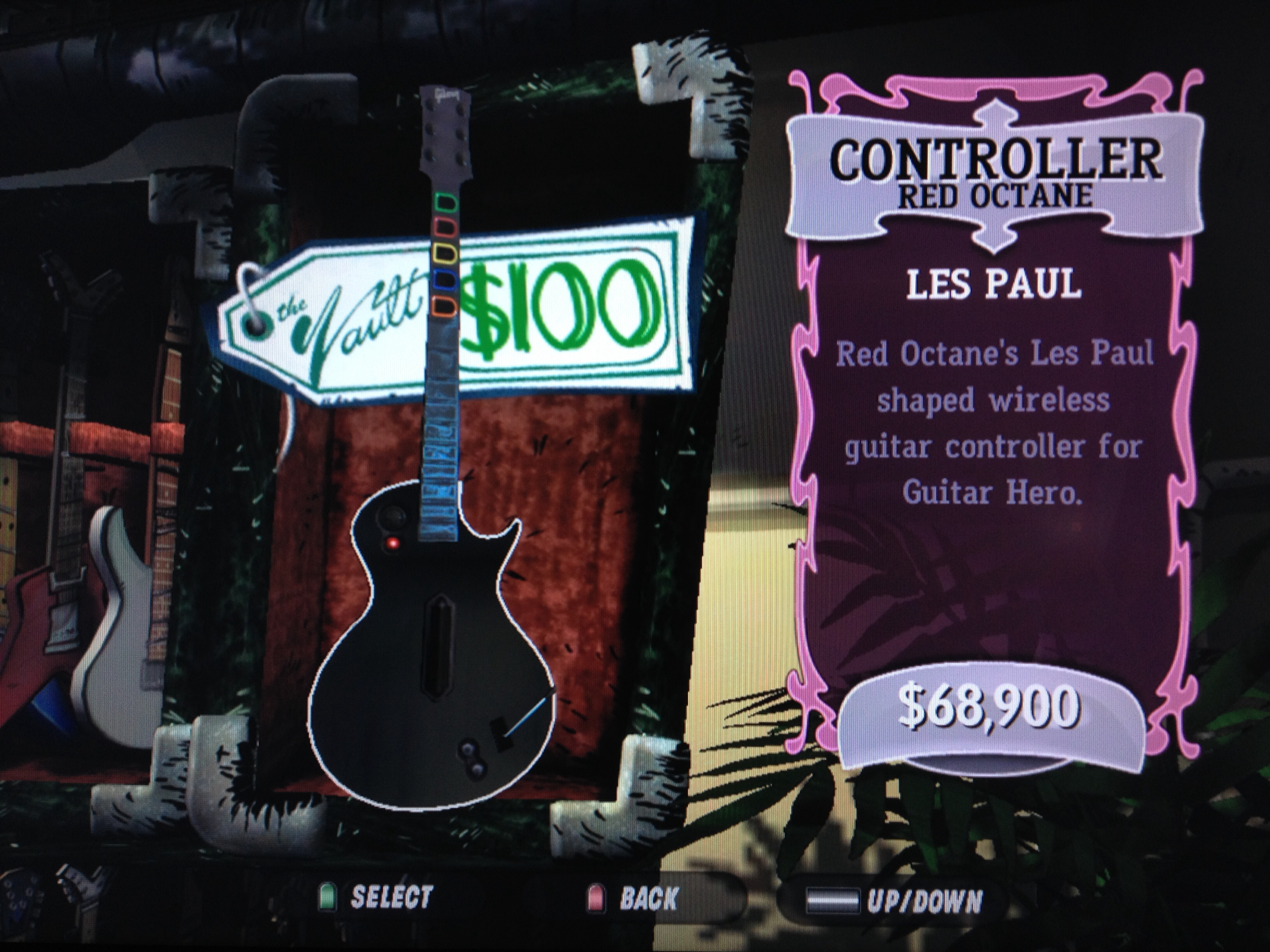 Les Paul Controller in Guitar Hero: Aerosmith (Xbox 360)