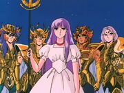 Athena y los Caballeros de Oro
