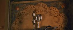 Détail pendule des weasley