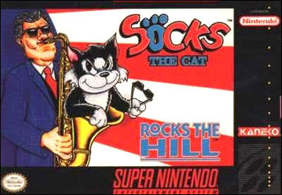 Socks the Cat Rocks the Hill Unreleased 1993 Super Nintendo Game 