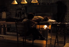 Katniss cuidando a Gale