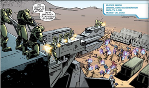 Spartan Red team defending the generators