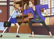 Ann arguing with her father