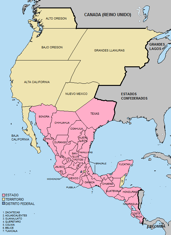 Mapa de mexico division politica - Imagui