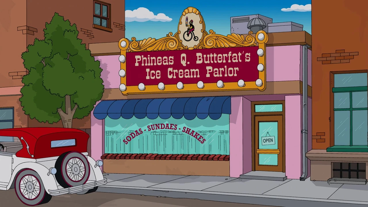 Phineas Q. Butterfat's Ice Cream Parlor Simpsons Wiki