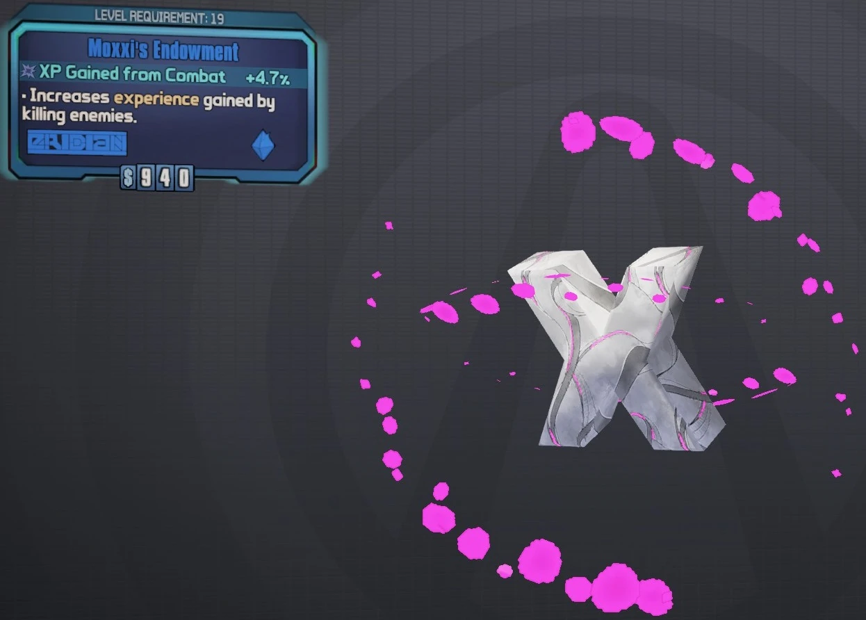 Moxxi's Endowment/Variant Chart Borderlands Wiki Walkthroughs