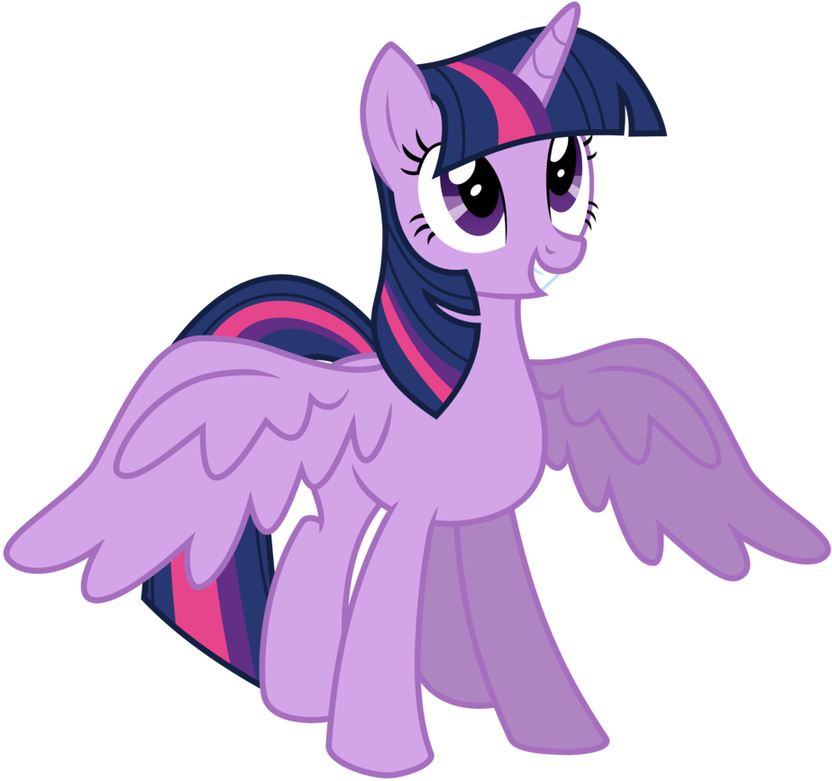 purple alicorn twilight sparkle vector course number one